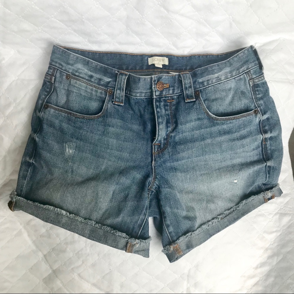 NEW J.Crew Boyfriend Vintage Denim Cutoff Short 29